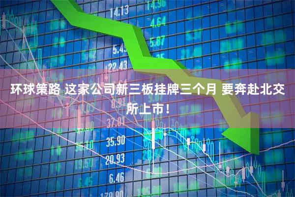 环球策路 这家公司新三板挂牌三个月 要奔赴北交所上市！